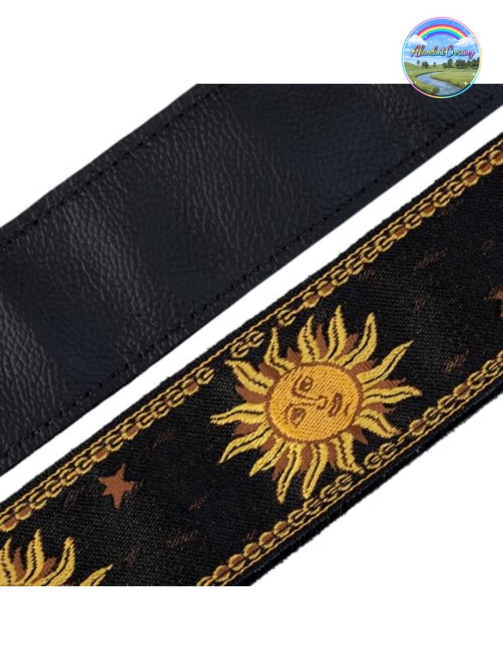 Jacquard Weave Guitar Strap with Tri-Glide Adjustment, 57 Inches - Picture 4 of 5